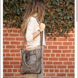 bed stu Mildred North South Leather Zip Tote Bag